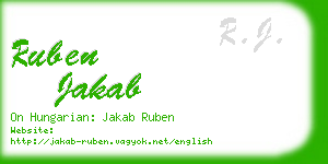 ruben jakab business card